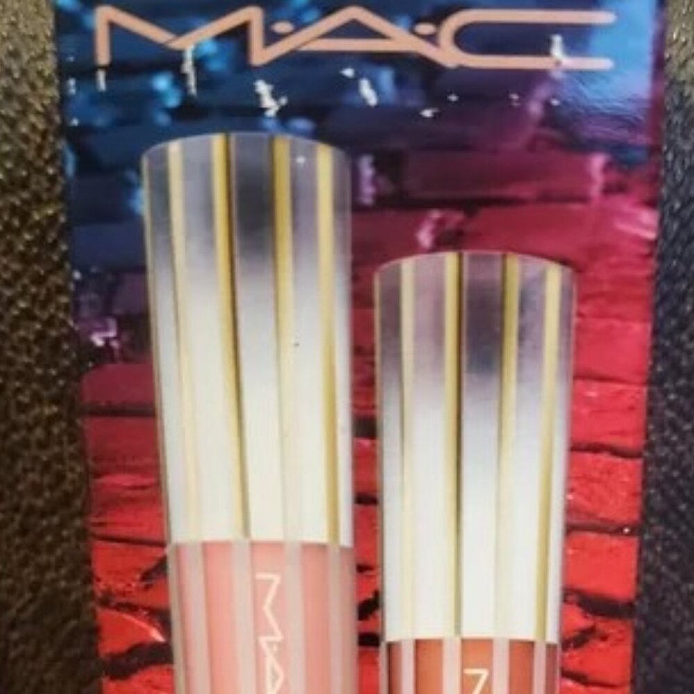 MAC Cosmetics Nightmode Gloss Lipglass Air Duo Snobbish / Casual NEW in BOX - Picture 5 of 13